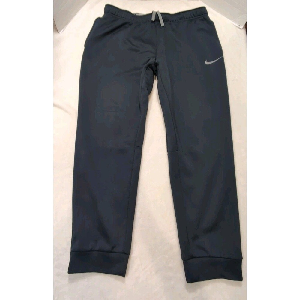 Nike Logo therma fit mens XL navy sweatpants GUC